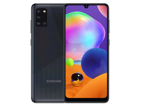 Smartphone Samsung Galaxy A31:
Procesador Octa Core (hasta 2.0 GHz),
Memoria RAM de 4GB, Almacenamiento de 128GB,
Pantalla Super AMOLED de 6.4