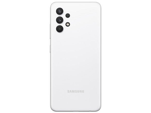 Smartphone Samsung Galaxy A32:
Procesador Octa Core (hasta 2.0 GHz),
Memoria RAM de 4GB, Almacenamiento de 128GB,
Pantalla Super AMOLED de 6.4
