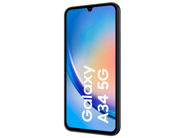 Smartphone Samsung Galaxy A34 5G:
Procesador Octa Core (hasta 2.6 GHz),
Memoria RAM de 6GB,
Almacenamiento de 128GB,
Pantalla Super AMOLED de 6.6