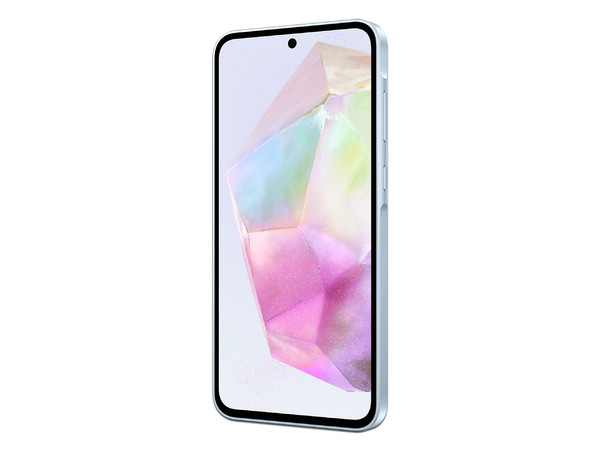 Smartphone Samsung Galaxy A35 5G:
Procesador Octa core (hasta 2.4 GHz),
Memoria RAM de 8GB, Almacenamiento 256GB,
Pantalla Super AMOLED de 6.6