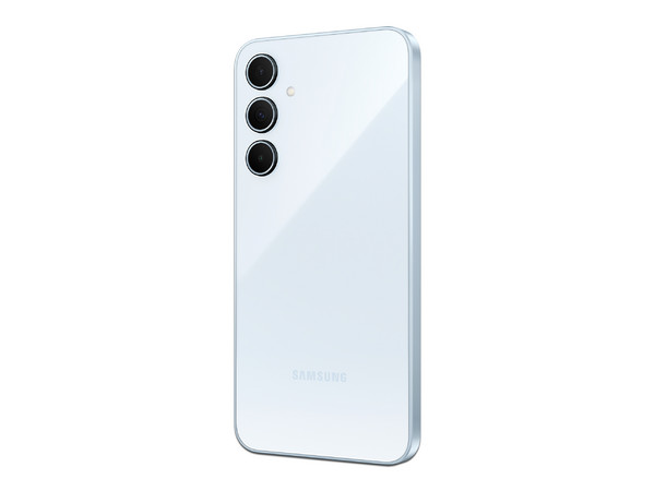 Smartphone Samsung Galaxy A35 5G:
Procesador Octa Core (2.4 GHz),
Memoria RAM de 8GB, Almacenamiento de 128GB,
Pantalla Super AMOLED de 6.6