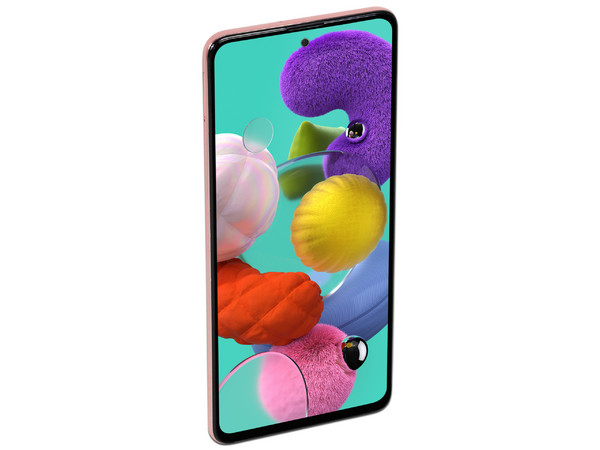 Smartphone Samsung Galaxy A51:
Procesador Octa core (hasta 2.30GHz),
Memoria RAM de 6GB, Almacenamiento de 128GB,
Pantalla Súper AMOLED de 6.3