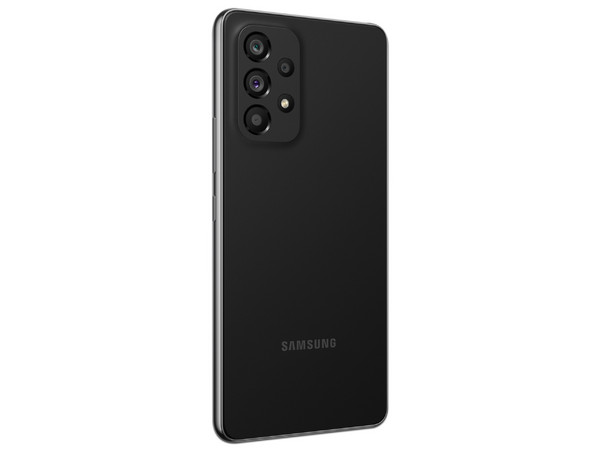 Smartphone Samsung Galaxy A53:
Procesador Exynos 1280 (hasta 2.4 GHz),
Memoria RAM de 8GB, Almacenamiento de 128GB,
Pantalla Super AMOLED de 6.5 FHD+,
Bluetooth 5.0, Wi-Fi 5, 5G,
Cámara Principal de 64MP,
Android 12. Color Negro.