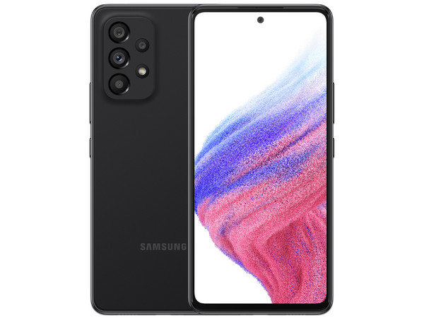 Smartphone Samsung Galaxy A53:
Procesador Exynos 1280 (hasta 2.4GHz),
Memoria RAM de 8GB, Almacenamiento de 128GB,
Pantalla Super AMOLED de 6.5