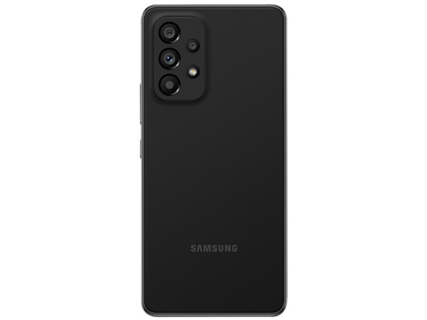 Smartphone Samsung Galaxy A53:
Procesador Exynos (hasta 2.40 GHz),
Memoria RAM de 8GB, Almacenamiento de 128GB,
Pantalla Super AMOLED de 6.5