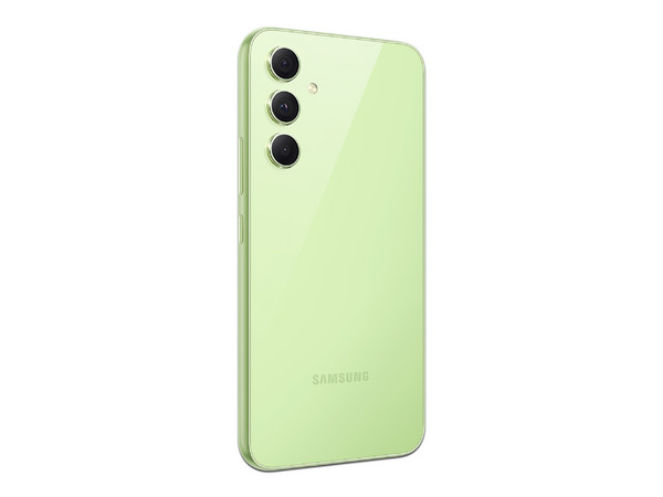 Smartphone Samsung Galaxy A54 5G:
Procesador Octa Core (hasta 2.0 GHz),
Memoria RAM de 8GB, Almacenamiento de 128GB,
Pantalla Super AMOLED de 6.4