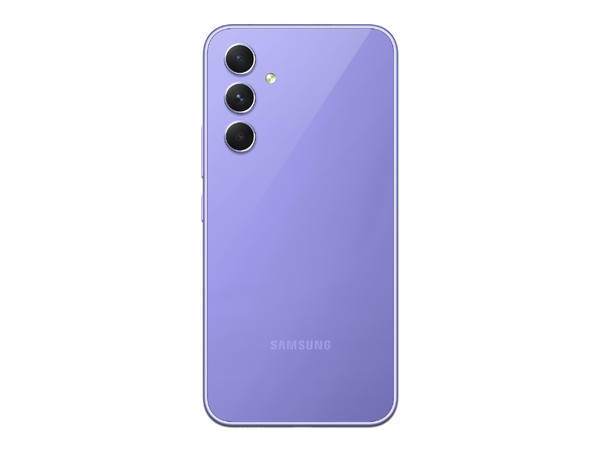 Smartphone Samsung Galaxy A54 5G:
Procesador Octa Core (hasta 2.4 GHz),
Memoria RAM de 8GB,
Almacenamiento de 128GB,
Pantalla Súper AMOLED de 6.4