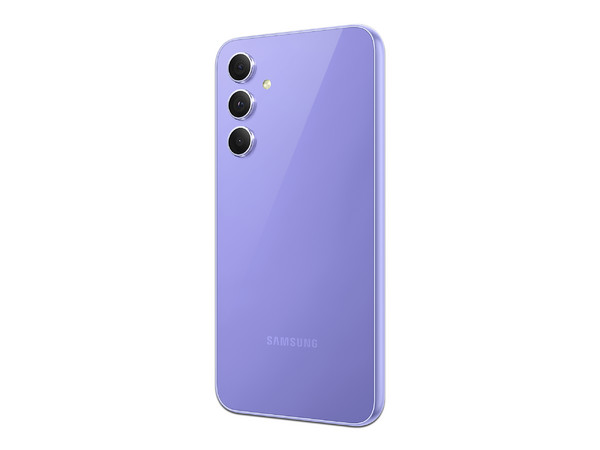 Smartphone Samsung Galaxy A54 5G:
Procesador Octa Core (hasta 2.4 GHz),
Memoria RAM de 8GB,
Almacenamiento de 128GB,
Pantalla Súper AMOLED de 6.4