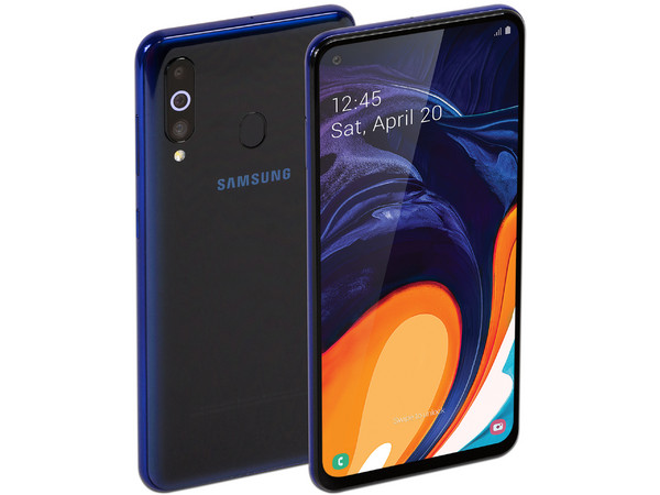 Smartphone Samsung Galaxy A60:
Procesador Snapdragon 675 Octa Core (2.0 GHz),
Memoria RAM de 6GB,
Almacenamiento de 128GB,
Pantalla Infinity-O de 6.1