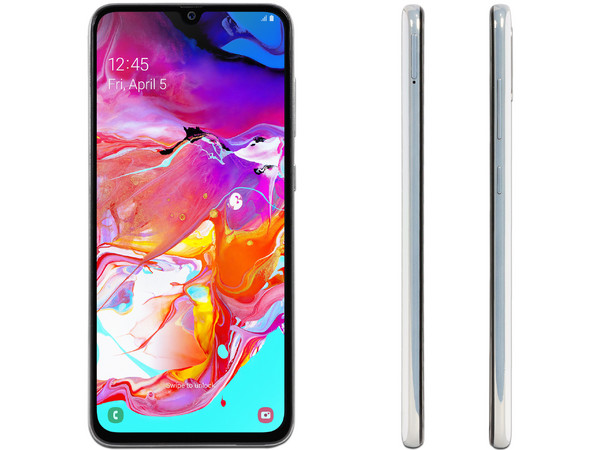 Smartphone Samsung Galaxy A70:
Procesador Snapdragon 675 Octa Core (2.0 GHz),
RAM de 6GB,
Almacenamiento de 128GB,
Pantalla Super AMOLED de 6.5