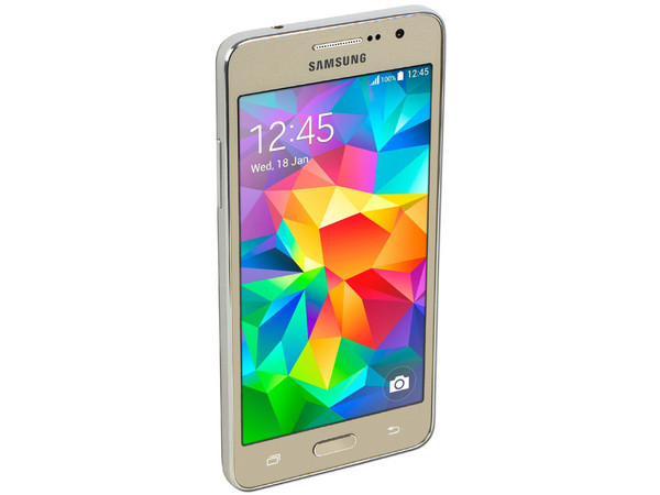 Smartphone Samsung Galaxy Grand Prime:
Procesador Quad Core (1.3 GHz),
Memoria RAM de 1GB, Almacenamiento de 8GB (expandible con microSD),
Pantalla 5.0
