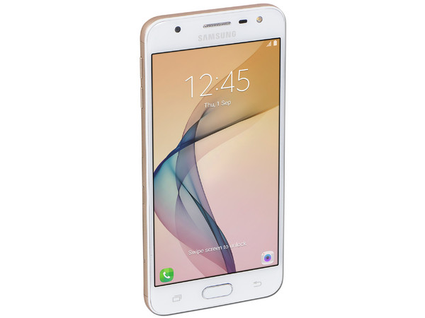 Smartphone Samsung Galaxy J5 Prime:
Procesador Quad Core (1.4 GHz),
RAM de 2 GB, Almacenamiento de 16GB (expandible con microSD),
Pantalla LED Multitouch de 5