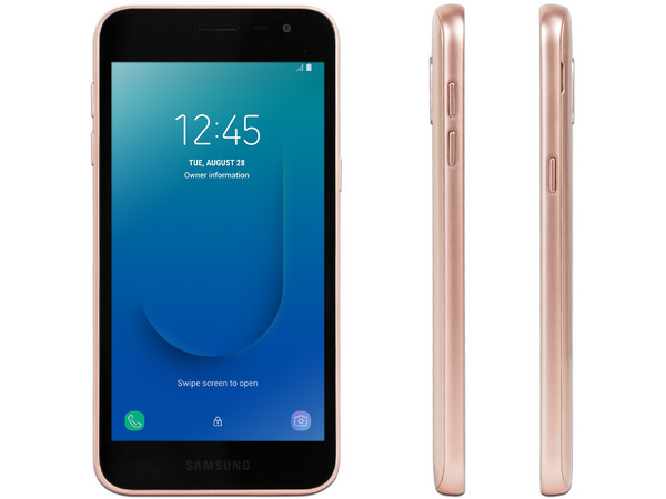 Smartphone Samsung Galaxy J2 Core SM-J260M/DS:
Procesador Quad Core (hasta 1.4GHz),
Memoria RAM de 1GB,
Almacenamiento de 8GB,
Pantalla LED Multi Touch de 5.0