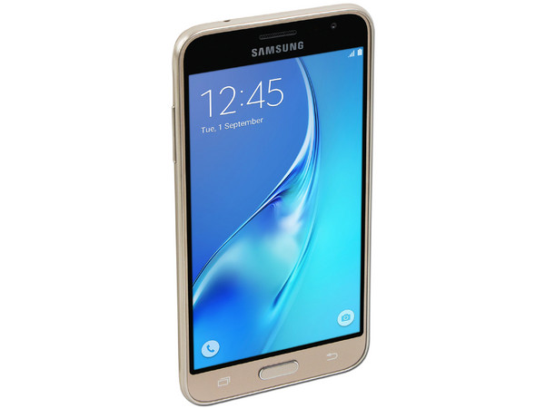Smartphone Samsung Galaxy J3:
Procesador Quad Core (1.5 GHz),
Memoria RAM de 1.5GB, Almacenamiento de 8GB (expandible con microSD),
Pantalla 5.0