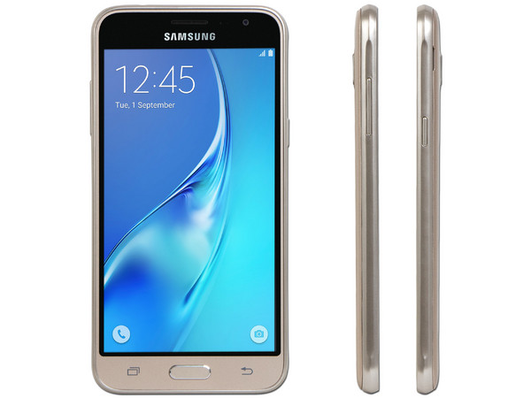 Smartphone Samsung Galaxy J3:
Procesador Quad Core (1.5 GHz),
Memoria RAM de 1.5GB, Almacenamiento de 8GB (expandible con microSD),
Pantalla 5.0