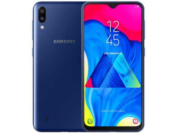 Smartphone Samsung Galaxy M10:
Procesador Octa Core (hasta 1.60 GHz),
Memoria RAM de 2GB, Almacenamiento de 16GB,
Pantalla de 6.22