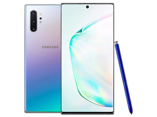 Smartphone Samsung Galaxy Note10+ Aura Glow:
Procesador Octa-Core (hasta 2.8 GHz),
Memoria RAM de 12GB, Almacenamiento de 256GB,
Pantalla AMOLED Multi Touch de 6.8