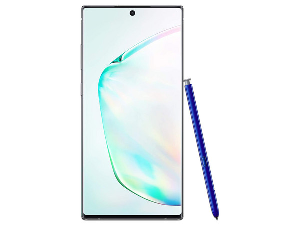 Smartphone Samsung Galaxy Note10+ Aura Glow:
Procesador Octa-Core (hasta 2.8 GHz),
Memoria RAM de 12GB, Almacenamiento de 256GB,
Pantalla AMOLED Multi Touch de 6.8