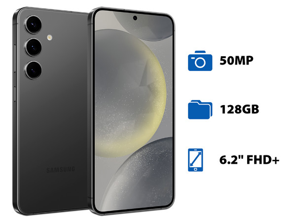 Smartphone Samsung Galaxy S24:
Procesador Deca-Core (hasta 3.2 GHz),
Memoria RAM de 8GB, Almacenamiento de 128GB,
Pantalla Dynamic AMOLED de 6.2