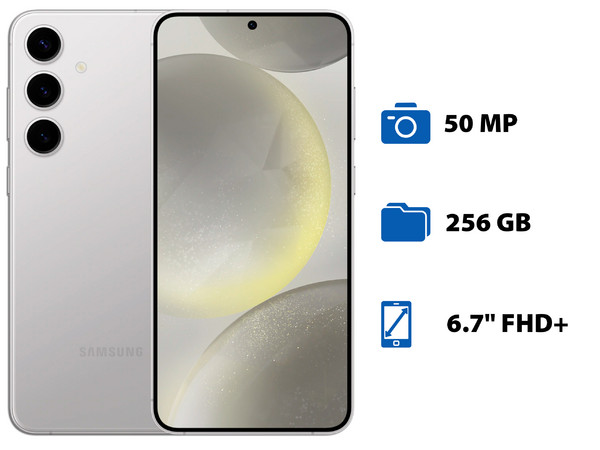 Smartphone Samsung Galaxy S24+:
Procesador Octa-Core (hasta 3.3 GHz),
Memoria RAM de 12GB,
Almacenamiento de 256GB,
Pantalla AMOLED Multi-Touch de 6.7