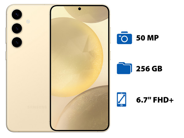 Smartphone Samsung Galaxy S24+:
Procesador Octa-Core (hasta 3.3 GHz),
Memoria RAM de 12GB,
Almacenamiento de 256GB,
Pantalla AMOLED Multi-Touch de 6.7