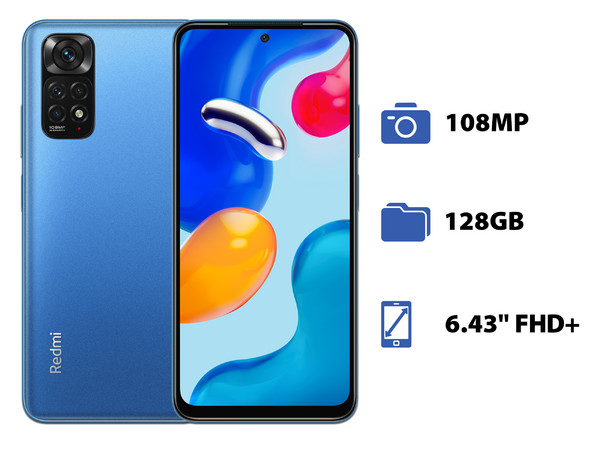 Smartphone Xiaomi Redmi Note 11S:
Procesador MediaTek Helio G96 (hasta 2.05 GHz)
Memoria RAM de 6GB, Almacenamiento de 128GB,
Pantalla AMOLED de 6.43