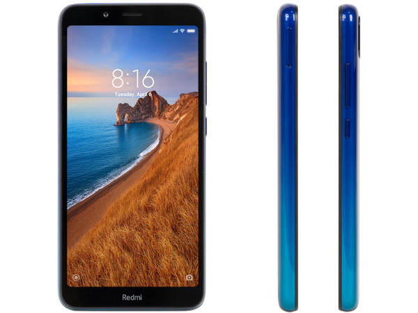 Smartphone Xiaomi Redmi 7A,
Procesador Snapdragon 439 Octa Core (2.0GHz),
Memoria RAM de 2GB, Almacenamiento de 32GB,
Pantalla de 5.45