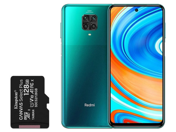 Smartphone Xiaomi Redmi Note 9 Pro:
Procesador Snapdragon 720G (hasta 2.3GHz),
Memoria RAM de 6GB, Almacenamiento de 128GB,
Pantalla LED Multi Touch de 6.67