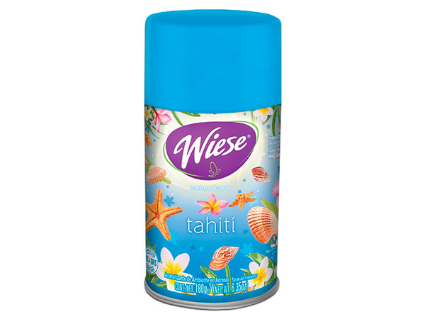 Aromatizante en Aerosol de Disparo controlado Wiese de 180g, Aroma Tahití.