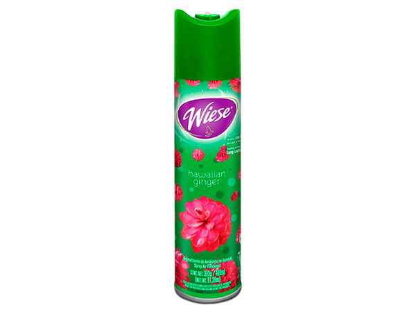 Aromatizante en Aerosol Wiese Hawaian Ginger de 400ml.