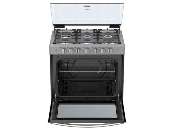 Estufa empotrable Whirlpool WER3000D, con 6 quemadores, 30