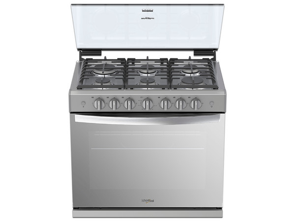 Estufa empotrable Whirlpool WER3000D, con 6 quemadores, 30