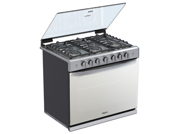 Estufa empotrable Whirlpool WER5100S, con 6 quemadores, 30