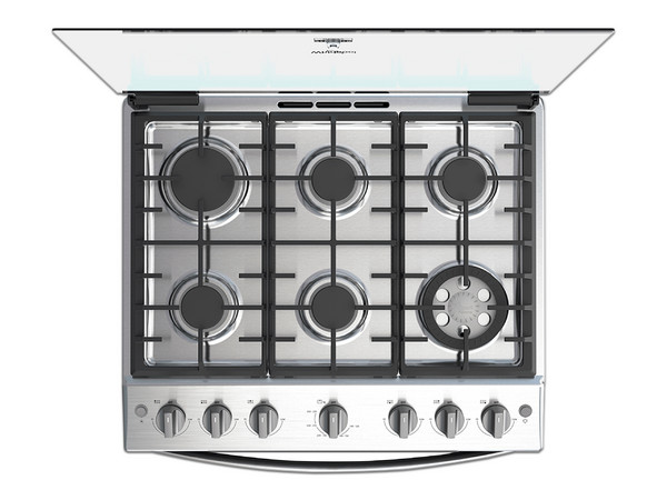 Estufa de Piso Whirlpool WFR5000D, con 6 quemadores, 30