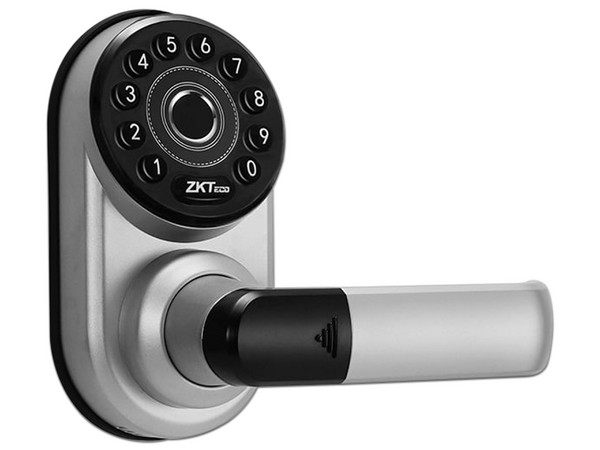 Cerradura inteligente con teclado y verificación de huella ZKTECO ML300, Bluetooth, 100 Usuarios, Compatible con app Zsmart.