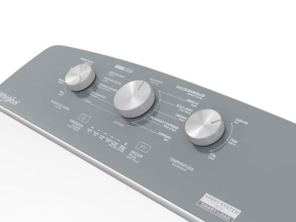 Lavadora Whirlpool Xpert System, carga superior 18 kg, Color blanca.