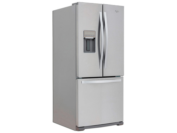 Refrigerador French Door Whirlpool MWRF220SEHM de 20 Pies Cúbicos, 557 L, Dispensador de Agua, 120V, Color Gris.