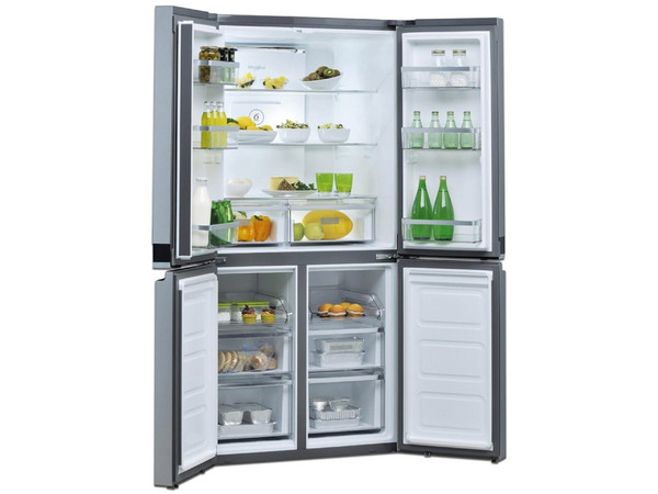 Refrigerador Whirlpool WRQ551SNJZ, 21 pies cúbicos, Acero inoxidable. Color Gris.
