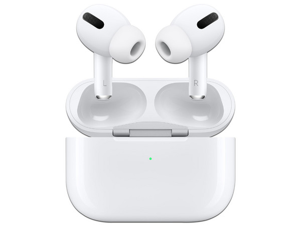 Audífonos Apple AirPods Pro con estuche magsafe de carga inalámbrica, Cancelación Activa de Ruido, Bluetooth 5.0. Caja abierta producto con desgaste
