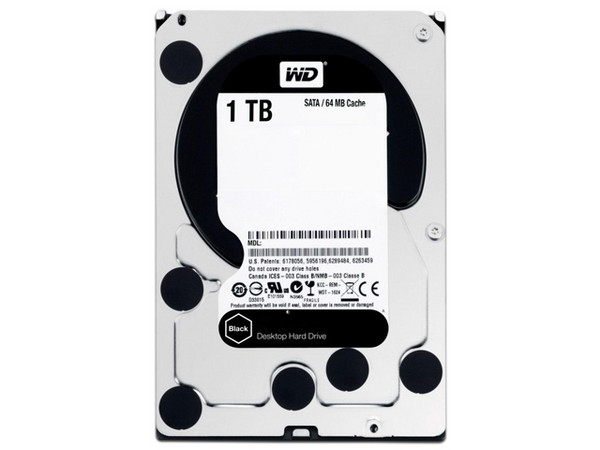 Disco Duro Western Digital de 1 TB, 7200RPM, SATA III (6 Gb/s). New Pull