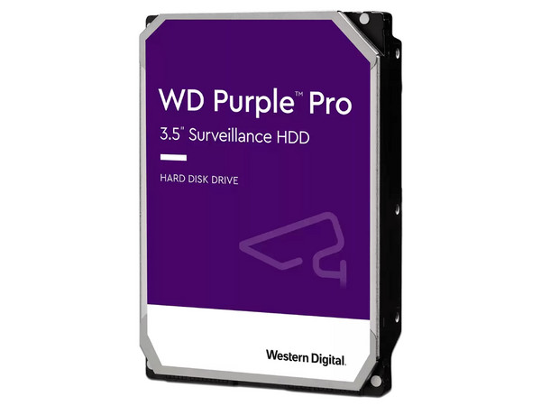 Disco Duro para Videovigilancia Western Digital Purple de 18 TB, 7200 RPM, Caché 512MB, SATA III (6.0 Gb/s).