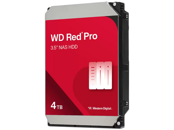 Disco Duro Western Digital Red Pro de 4TB, Caché 256MB, 7200 RPM, SATA III (6.0 Gb/s), para Sistemas NAS.