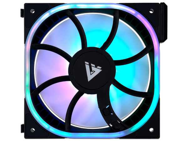 Ventilador Modular Game Factor FG500, 1900RPM, 120mm, ARGB, Color Negro.