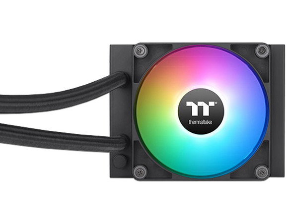 Sistema de Enfriamiento Líquido Thermaltake TH120 V2 ARGB, 120mm, 500-2000RPM, Soporta LGA 1700, 1200 y AMD AM4, AM5, Color Negro.