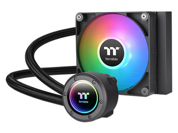 Sistema de Enfriamiento Líquido Thermaltake TH120 V2 ARGB, 120mm, 500-2000RPM, Soporta LGA 1700, 1200 y AMD AM4, AM5, Color Negro.