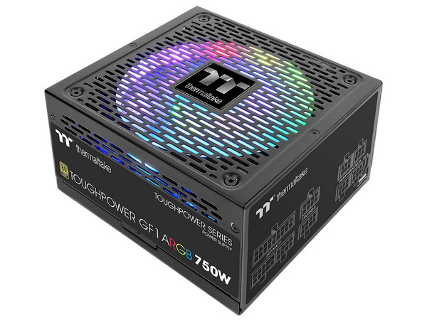 Fuente de Poder Modular Thermaltake Toughpower GF1 ARGB de 750W, ATX, 80 PLUS Gold.