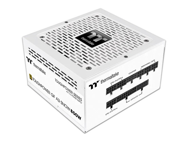 Fuente de Poder Modular Thermaltake Toughpower GF Snow TT Premium Edition de 850W, ATX, 80 PLUS Gold. Color Blanca