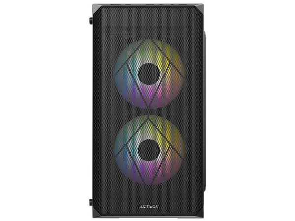 Gabinete Acteck Doom Gl630 Micro Torre, Micro-ATX, Fuente de poder de 500W, Color Negro.
