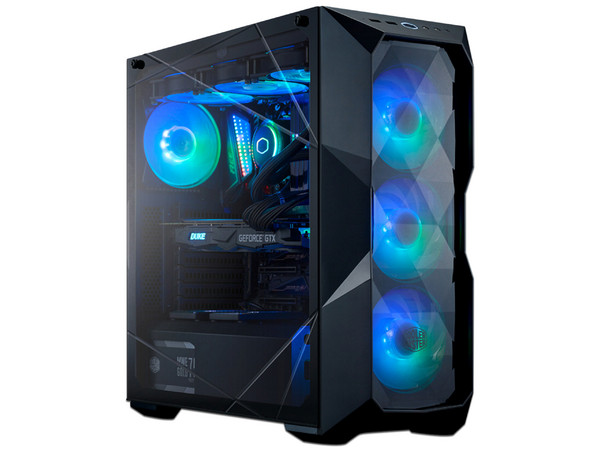 Gabinete Gamer Cooler Master MasterBox TD500, Mid-Tower, ATX, (No incluye Fuente de Poder). Color Negro.