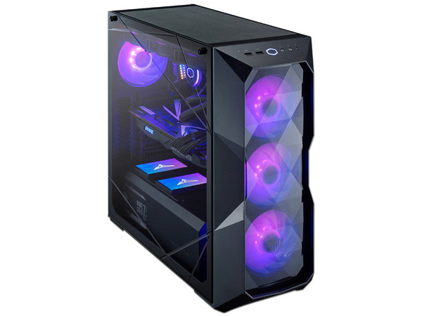 Gabinete Gamer Cooler Master MasterBox TD500, Mid-Tower, ATX, (No incluye Fuente de Poder). Color Negro.